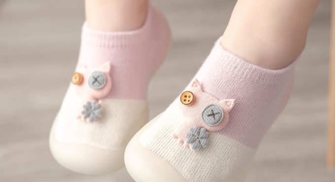 baby socks shoes for spring autumn cute cat style cotton floor shoes soft botton anti-slip first walkers 0-3 years