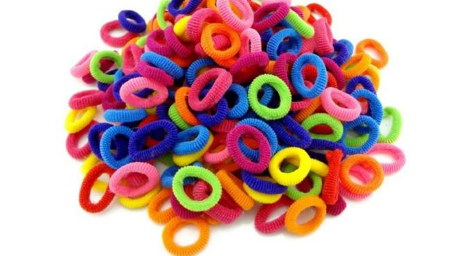 100pcs Colors Girls Baby Hair Ring Rope Headwear Scrunchies Elastic Hair Band Kids Hair Accessories For Women Hair Tie Bebes