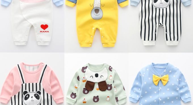 New Baby Rompers Newborn Long Sleeve Toddler Jumpsuit Boys Girls clothing Pure Cotton Cartoon Outfits Costume, baby boy clothes