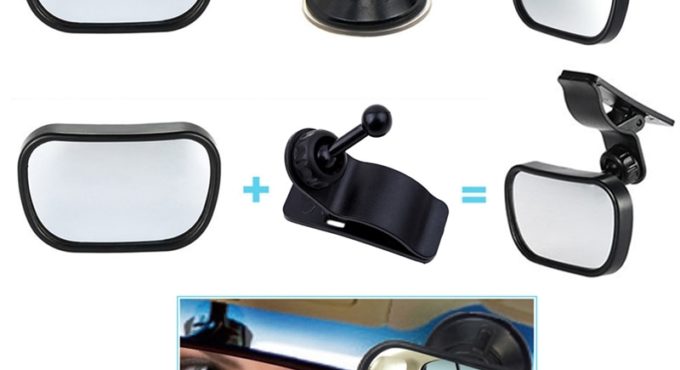 Baby Rear View Mirror In-Car Baby Observation Mirror Car Rear Seat Baby Safety Mirror Easy Installation