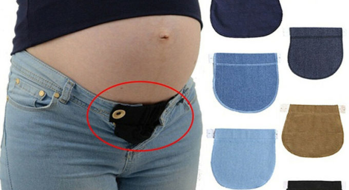 1 Pcs Pregnancy Women Button Belts Jeans Pants Extension Buckle Pregnant DIY Apparel Sewing Supplies