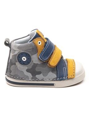 Baby Boy Gray Leather Orthopedic First Step Boots, winter baby boy boots, orthopedic baby boots