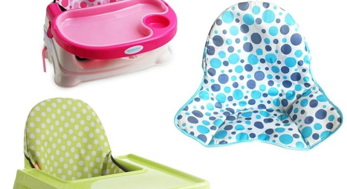 Baby Kids Foldable Waterproof High Chair Seat Cushion Cover Booster Mats Pads Feeding Chair Cushion Children Chair Cushion