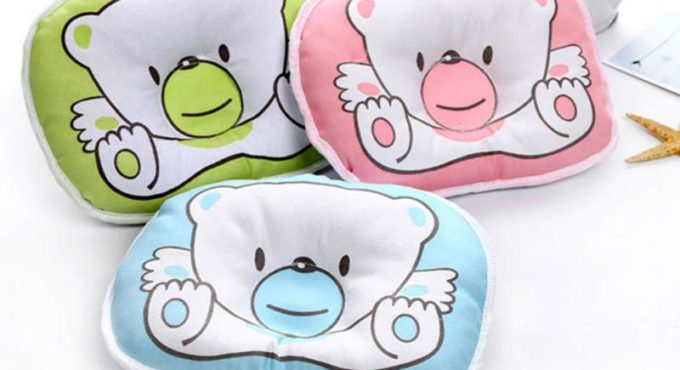 1pc Newborn Infant Anti Roll Pillow Flat Head Neck Prevent Infant Support Baby Crib Flat Head Pillow For Newborn Correct Sleep