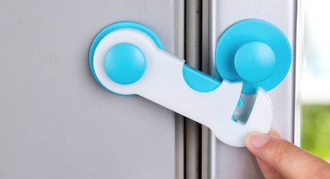 Child Baby Safety Lock Children Cabinet Drawer Door Fridge Blockers Plastic Lock For Kids Safety Safety Lock Dropship