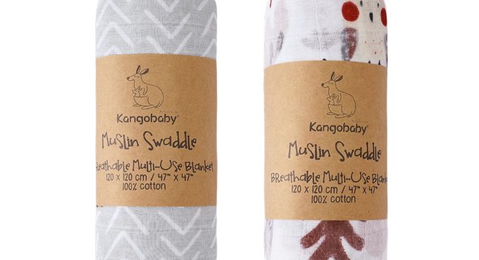 Kangobaby #My Soft Life# Forest Style Muslin Cotton Swaddle Blanket For Newborn Baby