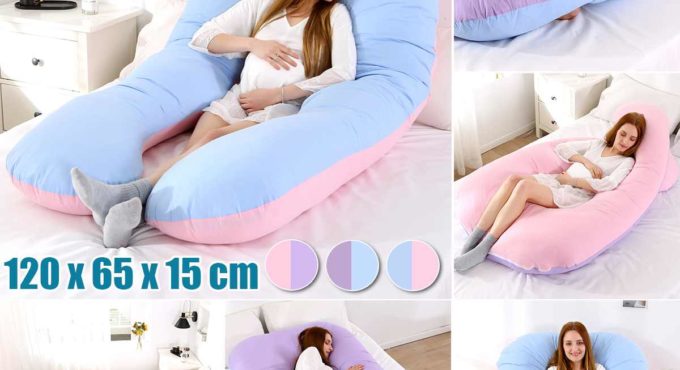 Sleeping Support Pillow For Pregnant Women Body 100% Cotton Rabbit Print U Shape Maternity Pillows Pregnancy Side Sleepers