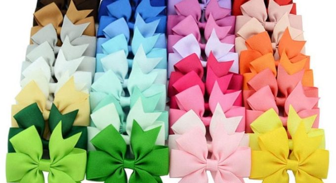 40 Colors New Baby Girl Hair Bow Toddler Butterfly Bow Knot Hair Pin Infant Hair Accessories