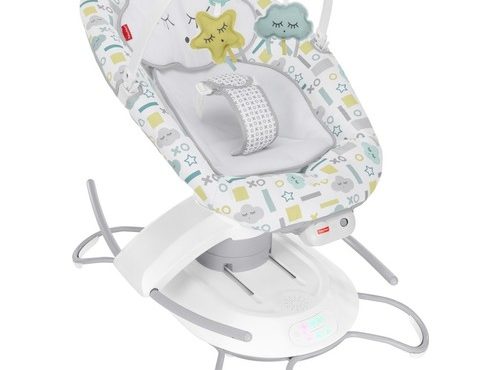 Fisher Price 2-in-1 Sleeping Companion Bouncer and Auto Swing GWD46 with Fisher-Price Smart Connect