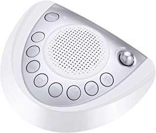 White Noise Machine Raynic Sound Machine Portable Sleep Machine with 8 Natural Soothing Sounds, Timer, USB Port, headphone Ja