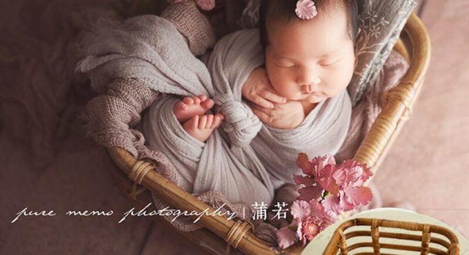 Newborn Photography Props Girl Handmade Retro Woven Basket Fotografie Accessories Studio Baby Photo Shoot Bed Background Chair