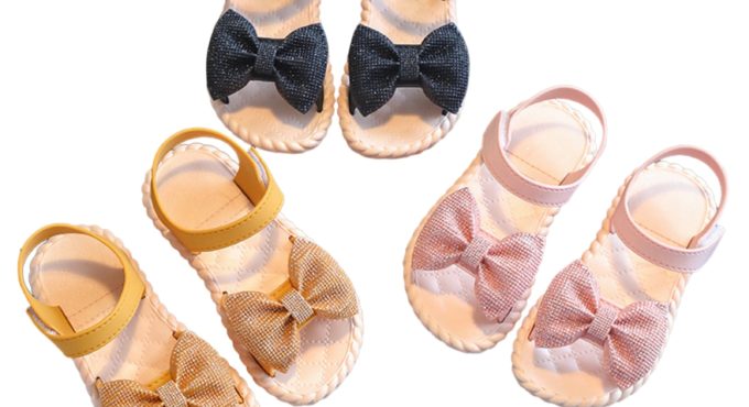 Toddler Infant Kids Baby Girls Party Princess Shoes Sandals Children Girls Sandals Bowknot Beach Children's Shoes Performance