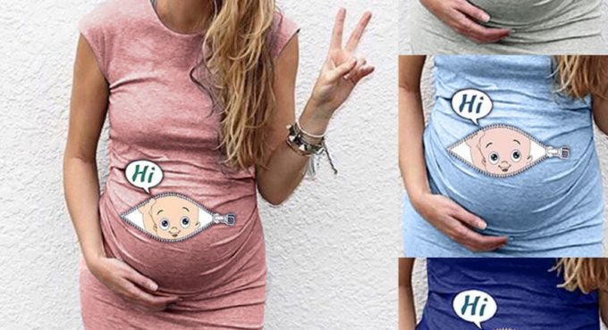 Maternity Dresses Women sleeveless Cartoon Print Dress Nusring Comfortable Pregnant Women Clothes Casual Maternity Clothing