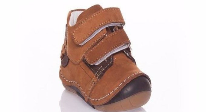 MyWondry Genuine Leather 8 Number Brown Boy Baby Anatomic First Step Shoes