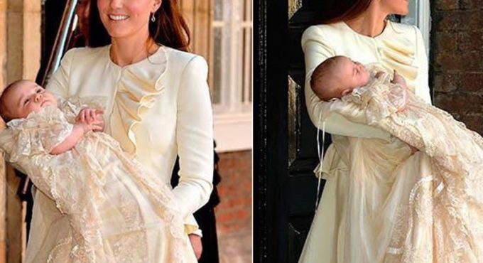 Baby Dresses Famous Prince Long Sleeves Christening Dresses with Beautiful Tiered Champagne Lace Unique Baby Christening Gowns