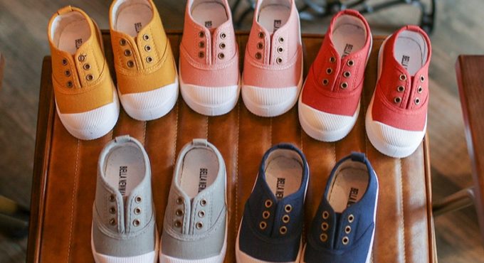 New Spring Summer Kids Shoes For Boys Girls Insole 13.5-18CM Candy Color Children's Casual Canvas Sneakers Soft Fashion Sneakers