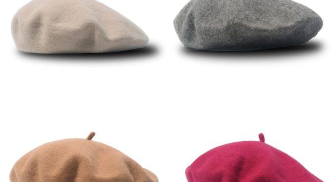 Fashion Wool Baby Hat for Girls Candy Color Elastic Infant Baby Beret Hat Kids Caps for Girls 1-4 Years 1 PC