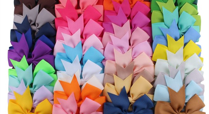 10pcs/lot Grosgrain Ribbon Hair Bow with Clip Girls Boutique Bow Hair Clips Hairpin Baby Newborn Photo Shoot Hair Accessories