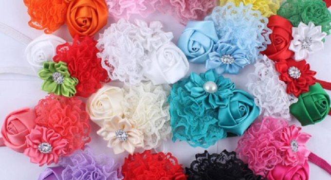 Baby Girls Flower Headband Set Infant Bowknot Lovely Headwear Gift Children Kids Princess Band Hair Accessory HB244S