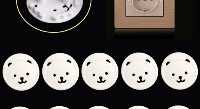 10pcs Russian EU Power Socket Electrical Outlet Baby Safety Guard Protection Anti Electric Shock Plugs Protector Cover Safe Lock