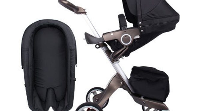 Douxbebe high landscape stroller hand can sit reclining folding shock absorber multi-function baby stroller