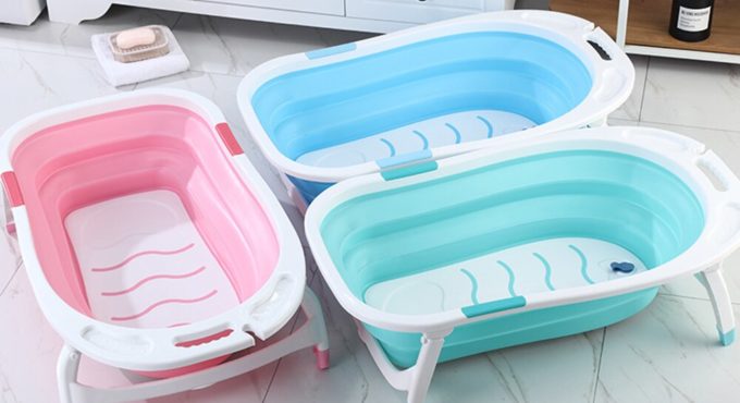 Foldable and Portable baby bath tub swim tub baby portable for newborn child bathtub Eco-friendly PP TPR 0M to 6Y