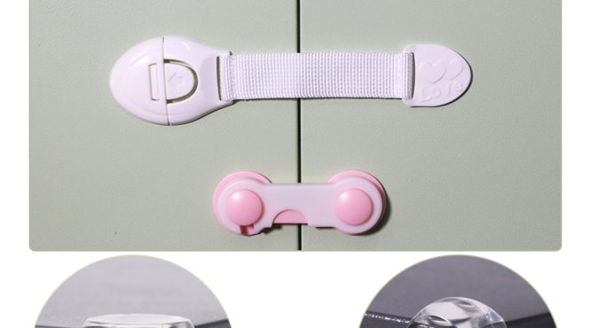 10Pcs Children's Cabinet Lock Baby Safety Protection Child Safety Latches Drawers Cupboards Childproof Product Plastic Latch