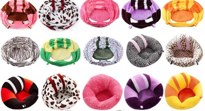 Baby Sitting Seat Soft Plush Support Seat Cover Comfortable Protevtive Safety Infant Cushion Sofa Support Sit Chair