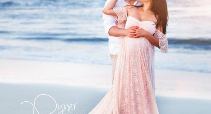 Lace Maternity Dresses For Photo Shoot Long Maxi Gown Evening Pregnancy Dress Photography Props Pregnant Women Baby Shower Dress