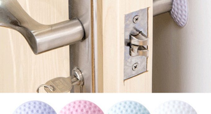 1PCS Thicken Adhesive Wall Protectors Door Handle Bumpers Buffer Guard Stoppers Silencer Crash Pad Doorknob Lock