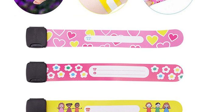 8pcs/12pcs Reusable Adjustable Safety Wristbands Bracelets for Kids Child Travel Event Field Trip Outdoor Activity Waterproof