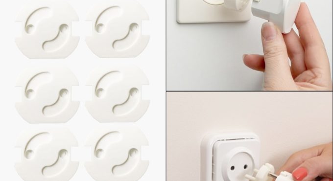 10 Pcs EU Baby Safety Electrical Outler Cover Anti Electric Shock Rotate Socket Protection Plug Protector Kid Power Socket Guard