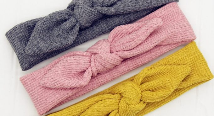 New Soft Cotton Knit Baby Heaband Cute Rabbit Ear Elastic Haarband Baby Girl Headbands Baby Hair Accessories Newborn Hair Band