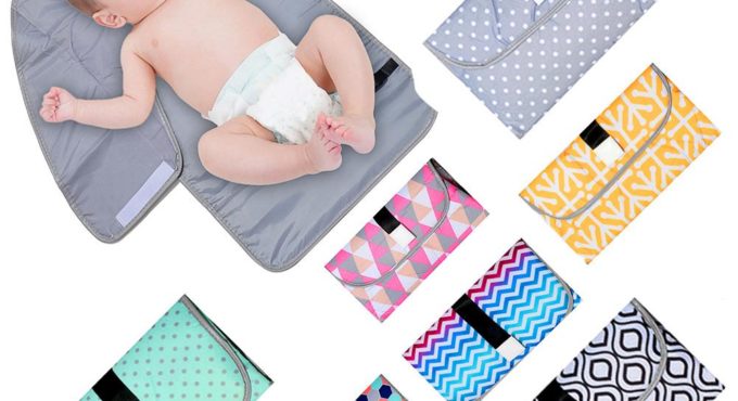 Newborn Baby Portable Diaper Changing Pad Outdoor Waterproof Baby Diaper Changing Pad Foldable Nappy Mat