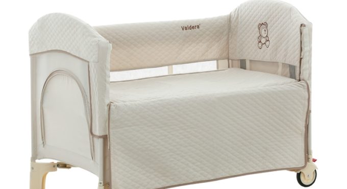 Vadera portable folding crib multi-function full surrounded by peach skin stitching bed baby bed