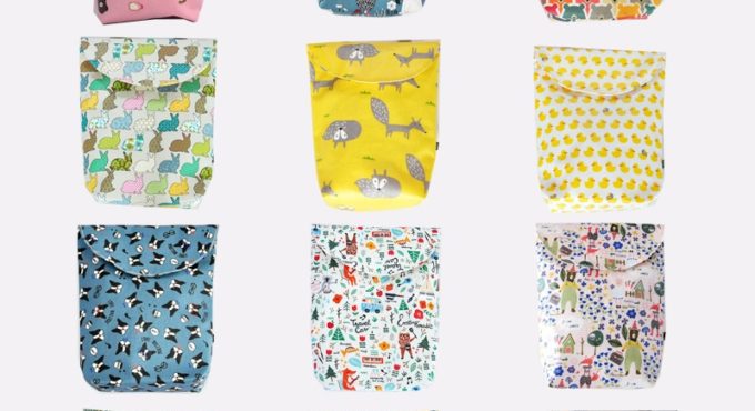 Wet bag Multifunctional Baby Diaper Organizer Reusable Waterproof Fashion Prints Wet/Dry Bag Mummy Storage Bag Travel Nappy Bag