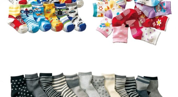 6 Pairs/lot 0 to 5 Yrs Four Seasons Sock For Boys Girl Toddlers Infants Non Skid Floor Socks Cotton Unisex Children's White Sock