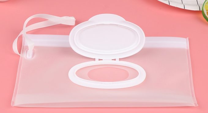 Light Weight Portable Cartoon Baby Kids Wet Wipes Clutch Carrying Bag Wet Paper Tissue Container Dispenser Snap-strap Pouch