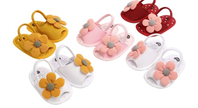 Toddler Infant Kids Baby Girl Summer Sandals Cute Casual Princess Sandals Sunflower Soft Sandals Crib Shoes First Walkers 0-18M