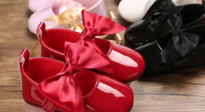 Girls Shoes Flowers Bow Baby Gril Dance Party Shoes Spring Autumn Children Footwear First Walkers