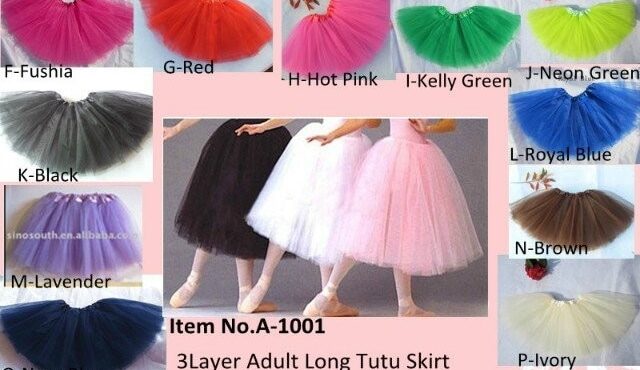 Woman Ballet Dance Tutu Skirt Adult Classic Tulle Tutus Long Skirt Wholesale By EMS