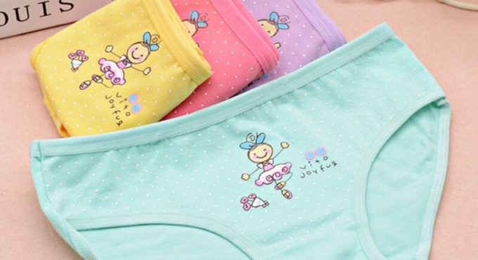 Kids Underpants Cartoon Dance Girl Cotton Triangle Underwear Baby Girls Panties