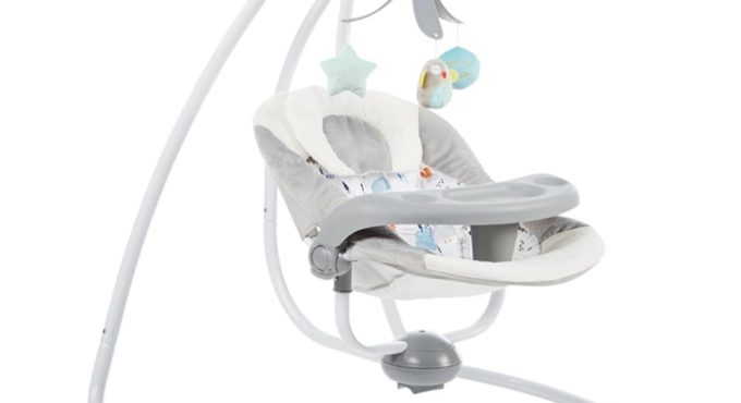 Electric swing Baby rocking chair baby electric color cartoon cradle comforting baby artifact shake bed Mobile phone remote