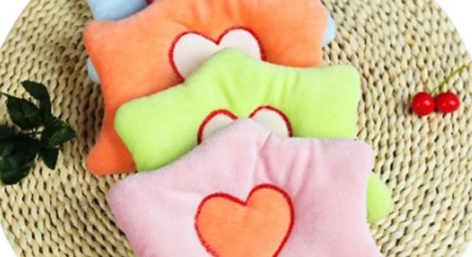 Cute Baby Pillow Newborn Head Shape Prevent Flat Head Love Heart Bedding Nursing Pillow Infant Boy Girl Cushion