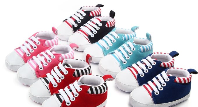 2020 The New Baby Shoes Soft Sole stripe Baby Girl Boy Shoes Casual Baby Girl Boy Shoes