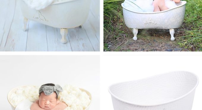 Newborn Photography Prop Baby Photography Props Iron Bath Props Posing Studio Newborn Photography Accessori for Fotografi Shoot