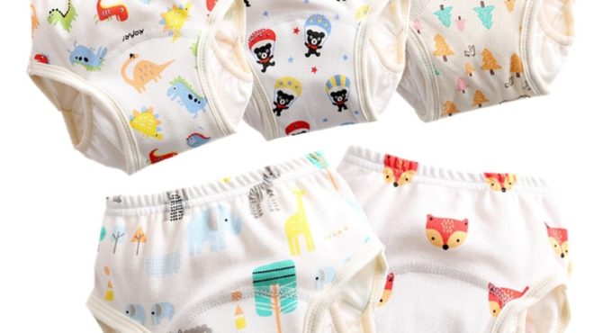 New Baby Diapers Reusable Diaper Nappies Cover Waterproof Cotton Cloth Diaper Breathable Baby Training Panties