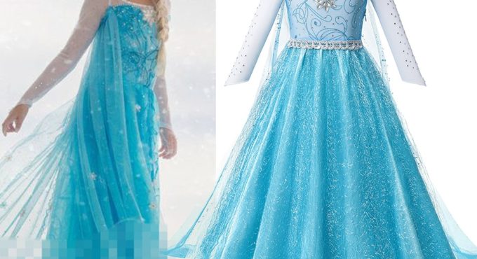 Christmas Girl Princess Dresses Sleeping Beauty Belle Beauty and the Beast Costume Girls Elsa Anna Dress Children Party Clothes