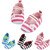 Daisy Striped Cute Newborn Baby Girl Striped Soft Crib Shoes Elastic Closed Infants Anti-slip Sneaker Prewalker 0-18M