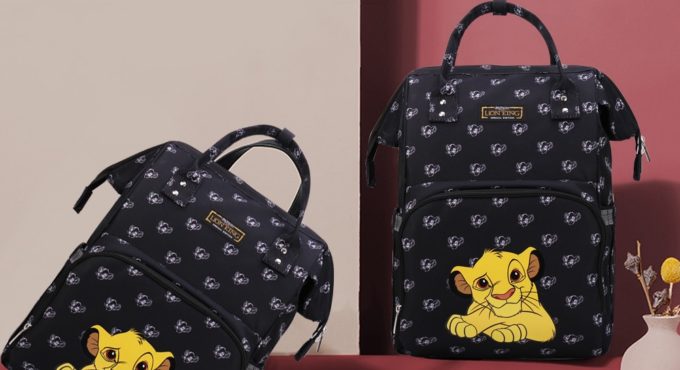 Disney The Lion King Diaper Bag Backpack for Mummy Maternity Bag for Stroller Bag Large Capacity Baby Nappy Bag Organizer New